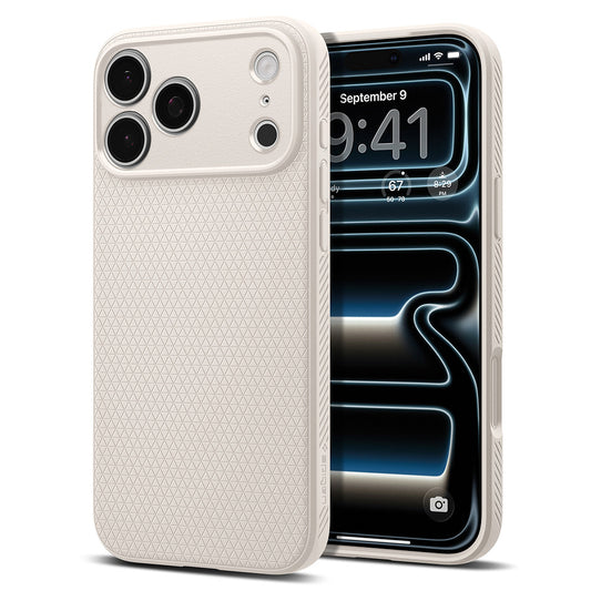 Θήκη για Apple iPhone 18 Pro Max / 17 Pro Max, Spigen, Liquid Air, Μπεζ ACS12114