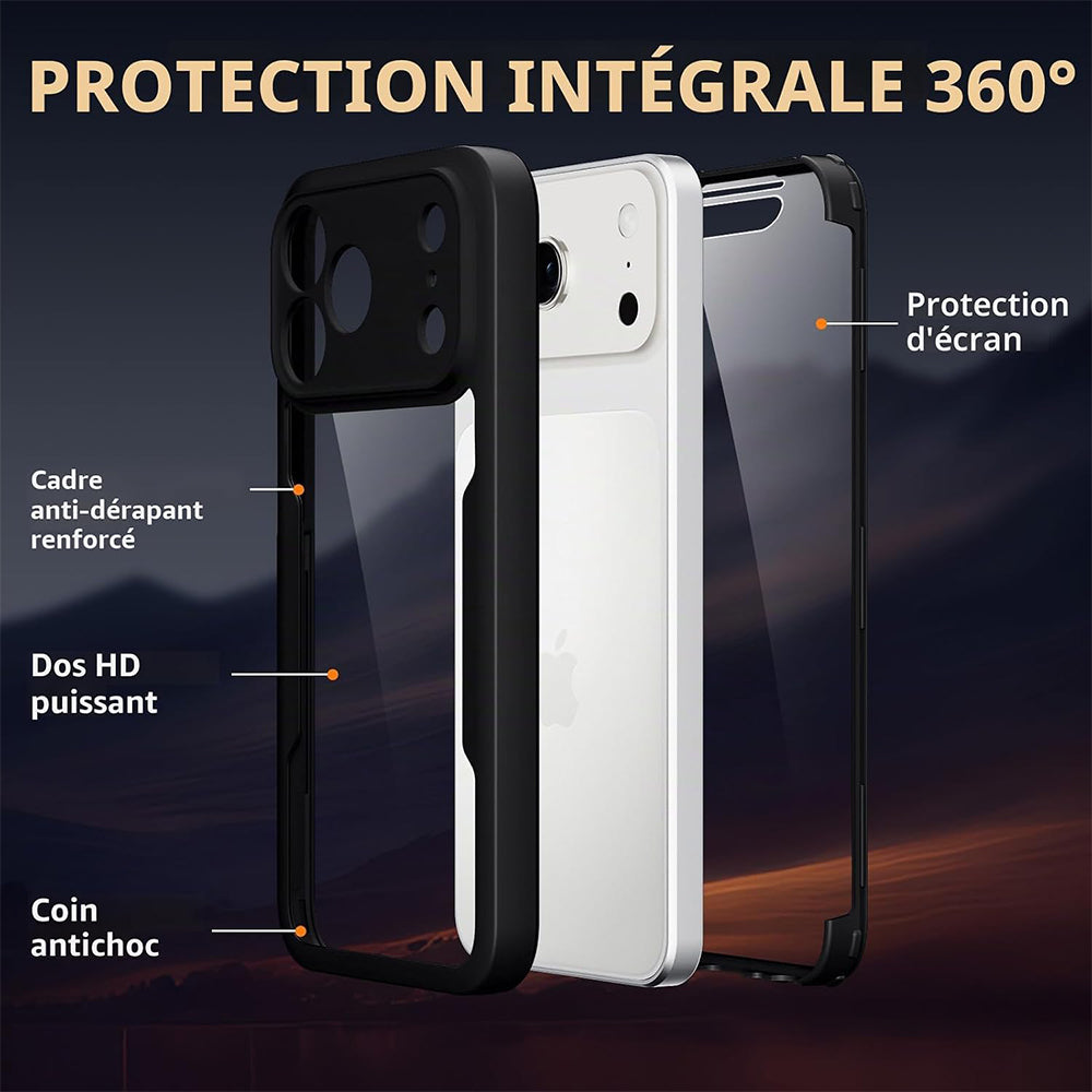 Θήκη για Apple iPhone 18 Pro Max / 17 Pro Max, Techsuit, ColorVerse 360, Μαύρο