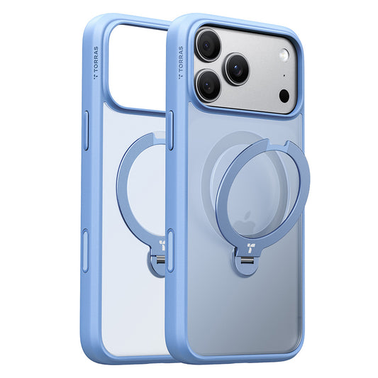 Θήκη MagSafe για Apple iPhone 18 Pro Max / 17 Pro Max, Torras, Ostand Spin, Μπλε
