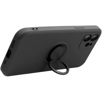 Θήκη για Apple iPhone 16 Pro Max, OEM, Silicone Ring, Μαύρη