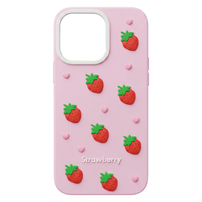 Θήκη για Apple iPhone 17 Pro Max, OEM, Φράουλα, Ροζ