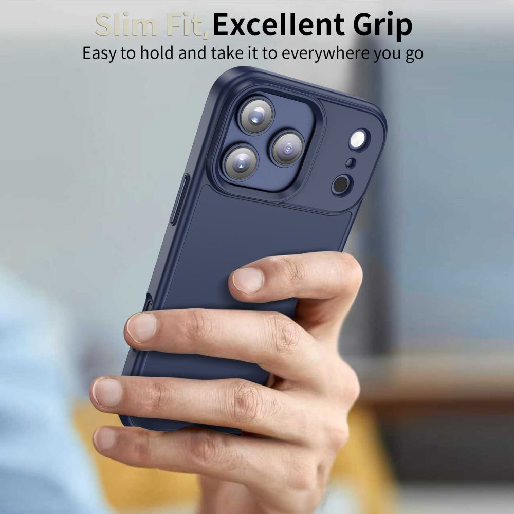 Case for Apple iPhone 17 Pro, Tech-Protect, Magmat, Matte Navy Blue