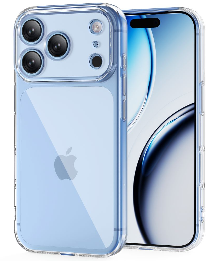 Case for Apple iPhone 18 Pro / 17 Pro, Tech-Protect, Flexair with Screen Protector, Transparent