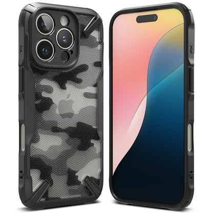 Θήκη για Apple iPhone 16 Pro, Ringke, Fusion X Camo, Μαύρο 