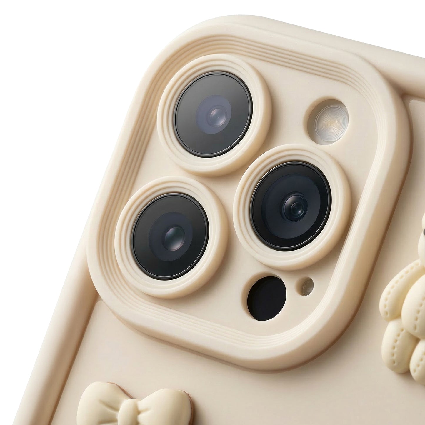 Θήκη για Apple iPhone 11, OEM, Ultra Trendy 3D Bear, Μπεζ