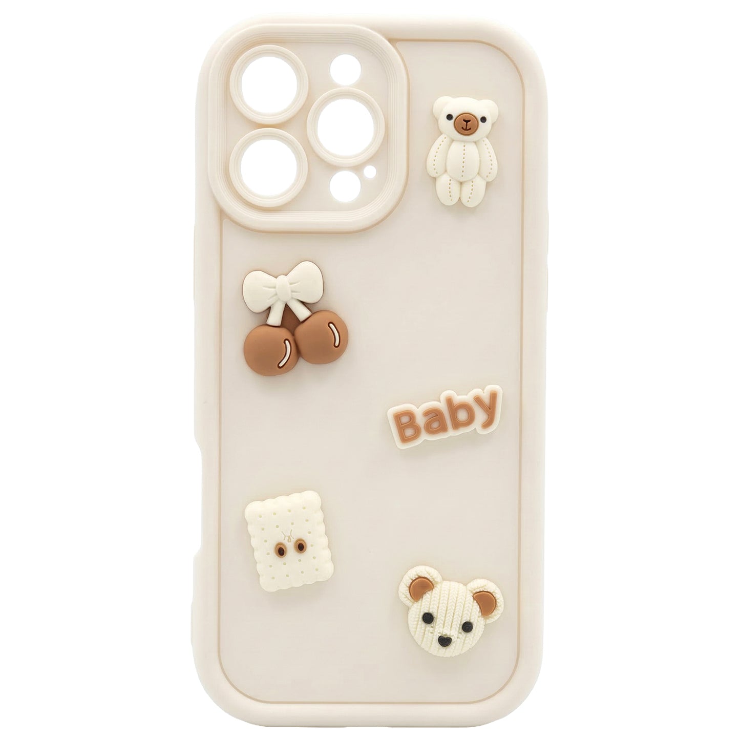 Θήκη για Apple iPhone 11, OEM, Ultra Trendy 3D Bear, Μπεζ