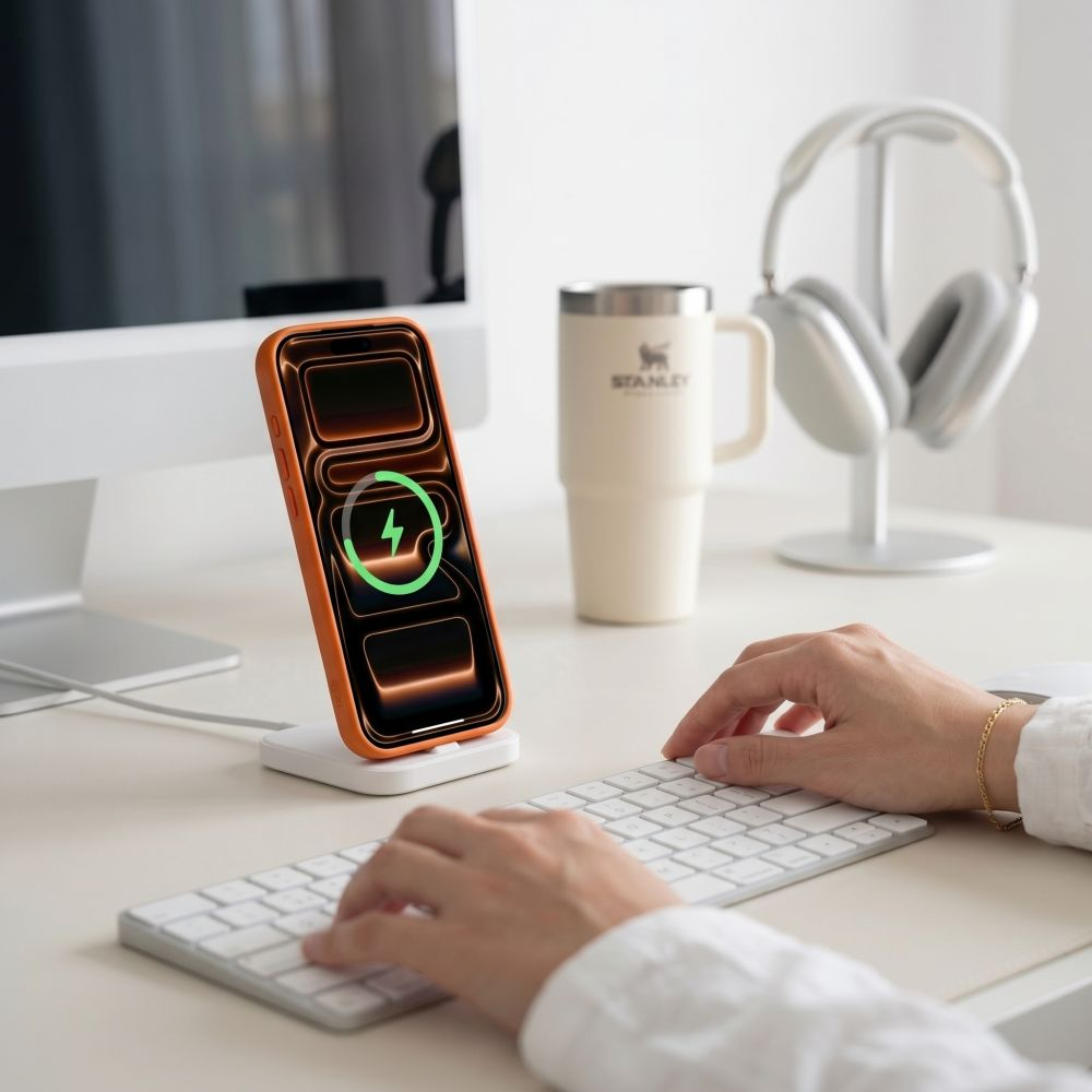 Θήκη για Apple iPhone 18 Pro / 17 Pro, Tech-Protect, Magmat CC, Πορτοκαλί Διαφανής