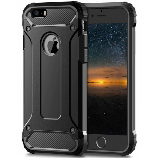 Θήκη για Apple iPhone SE (2016) / 5 / 5s, Techsuit, Hybrid Armor, Μαύρη