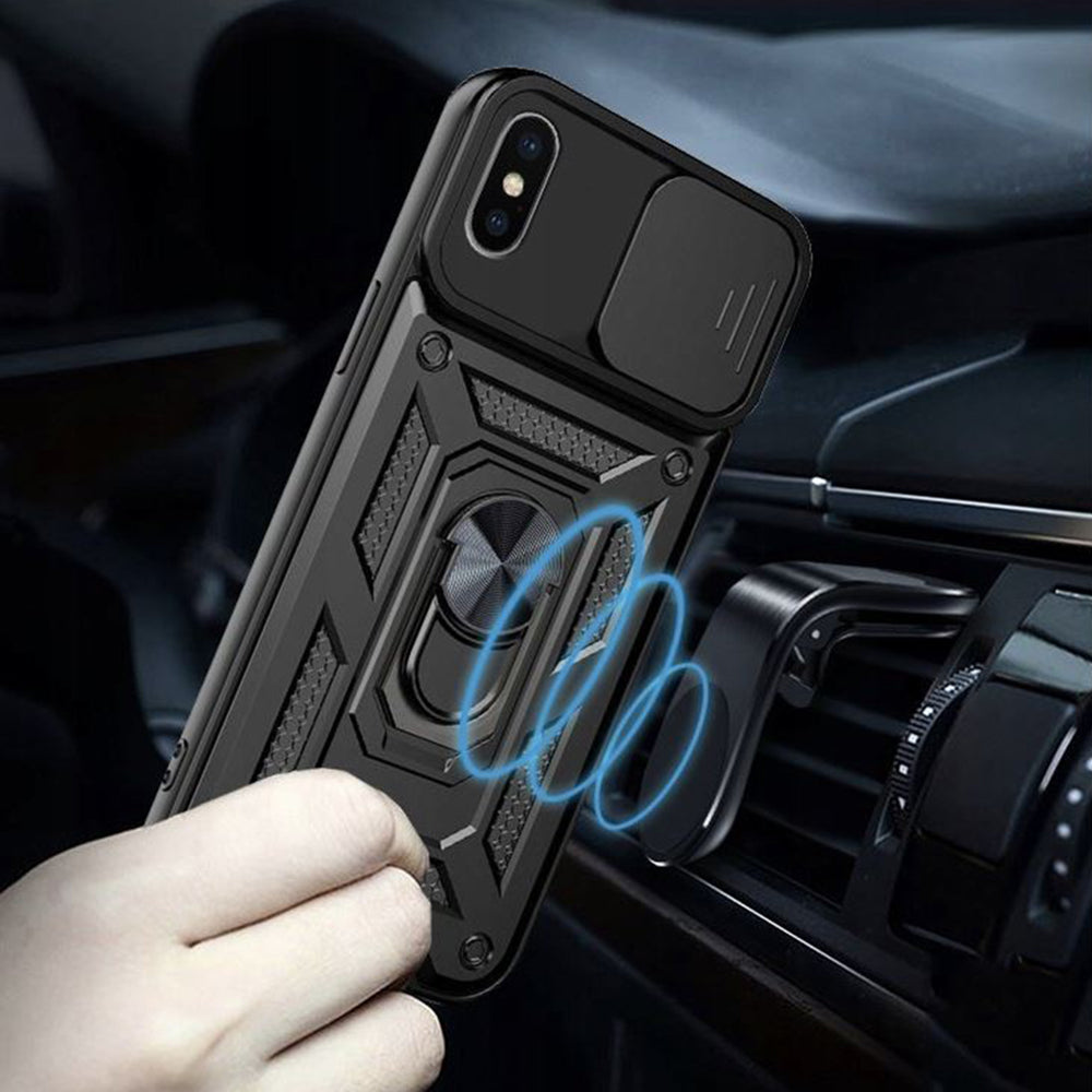 Θήκη για Apple iPhone XS Max, Techsuit, CamShield, Μαύρο