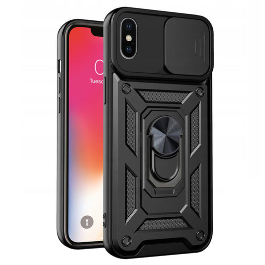Θήκη για Apple iPhone XS / X, Techsuit, CamShield, Μαύρη
