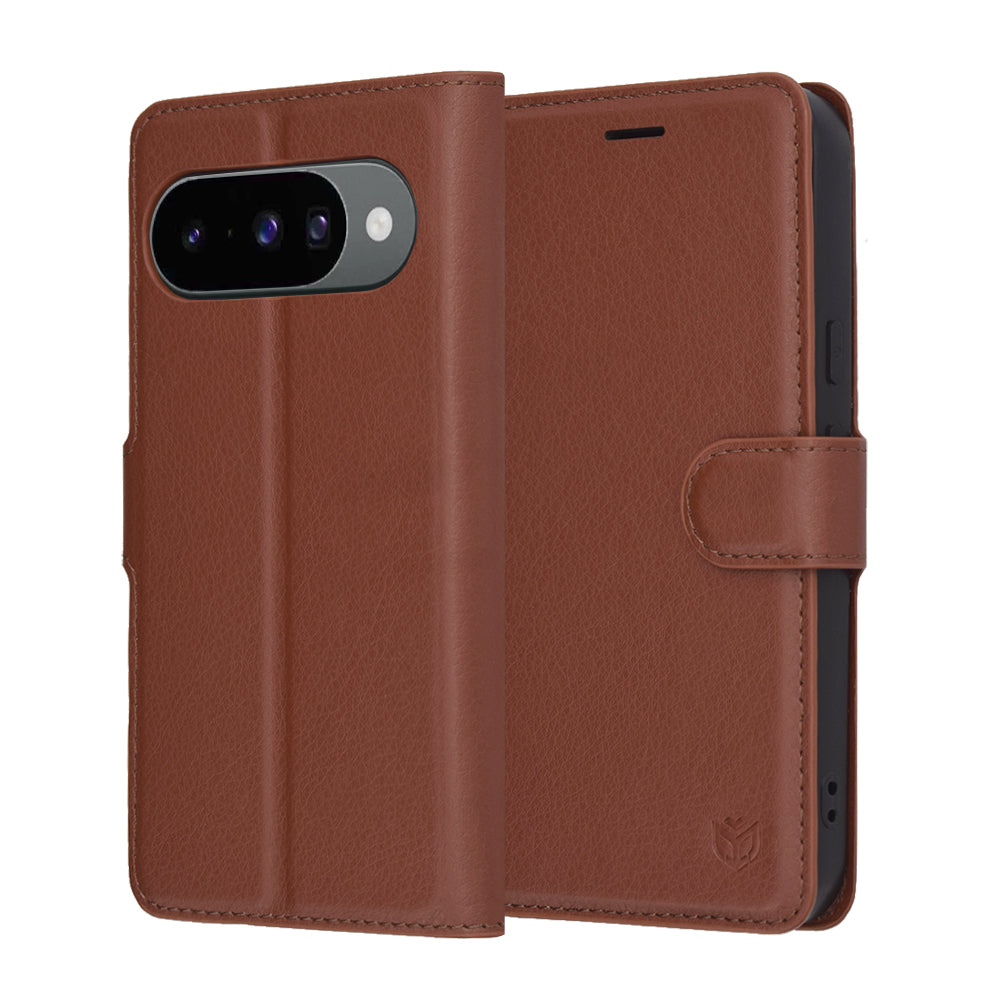 Θήκη για Google Pixel 10 Pro / 10, Techsuit, Leather Folio, Καφέ