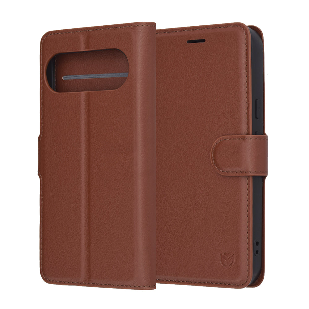 Θήκη για Google Pixel 10 Pro / 10, Techsuit, Leather Folio, Καφέ