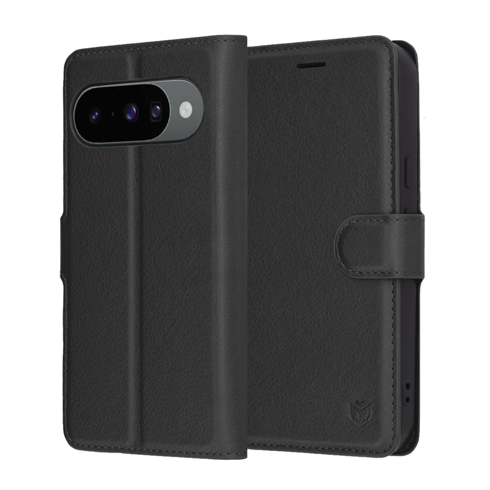 Θήκη για Google Pixel 10 Pro / 10, Techsuit, Leather Folio, Μαύρο
