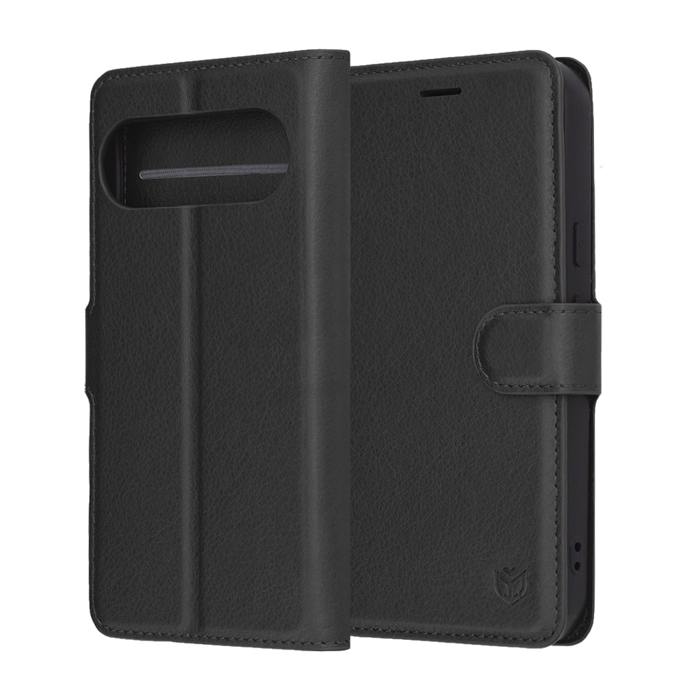 Θήκη για Google Pixel 10 Pro XL, Techsuit, Leather Folio, Μαύρο