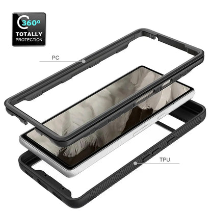 Θήκη για Google Pixel 7a, Techsuit, Defense360 Pro, Μαύρη