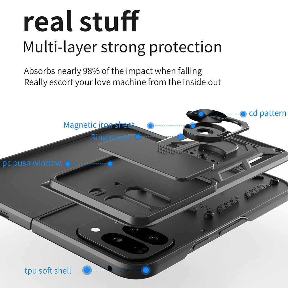 Θήκη για Google Pixel 9 Pro Fold, Techsuit, CamShield, Μπλε