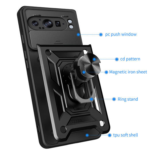Θήκη για Google Pixel 9 Pro XL, Techsuit, CamShield, Πράσινο