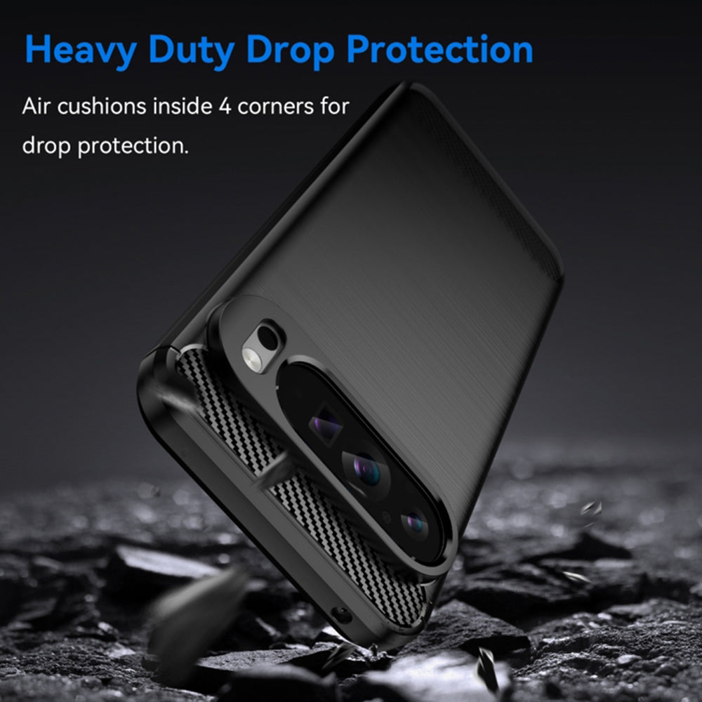 Θήκη για Google Pixel 9 Pro XL, Techsuit, Carbon, Μαύρο