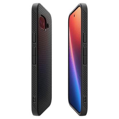 Case for Google Pixel 9a, Spigen, Liquid Air, Matte Black
