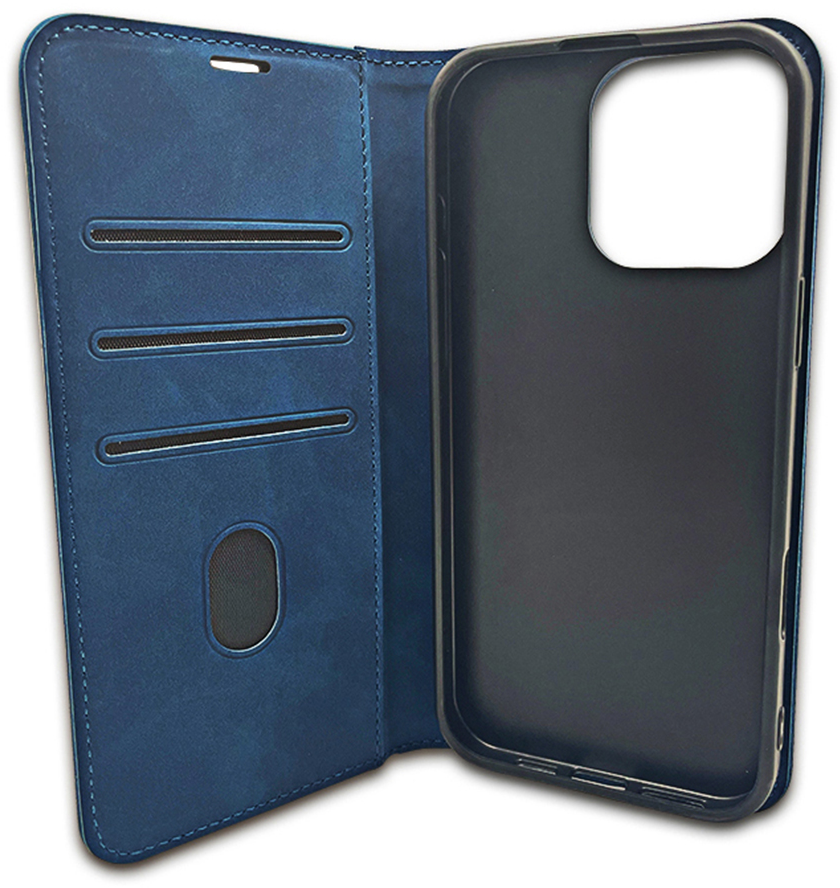 Case for Honor 400 Lite, OEM, Smart Suede, Navy Blue