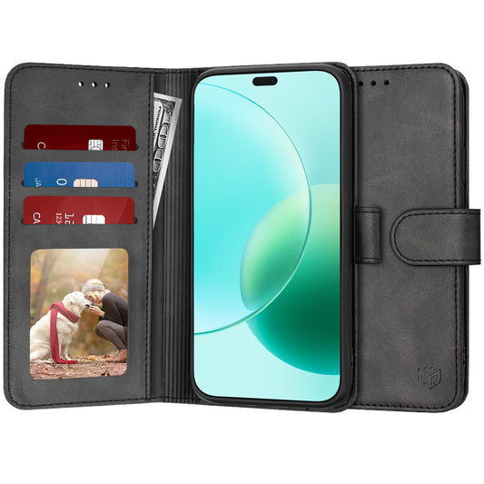 Θήκη για Honor 400 Lite, Techsuit, Diary Book, Μαύρη