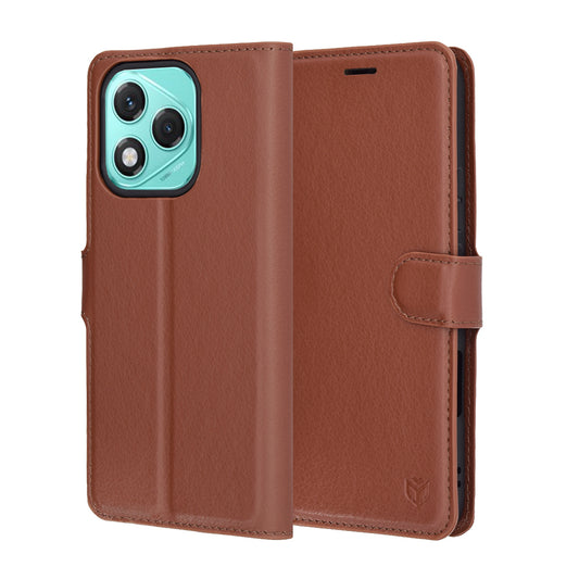 Θήκη για Honor 400 Lite, Techsuit, Leather Folio, Καφέ