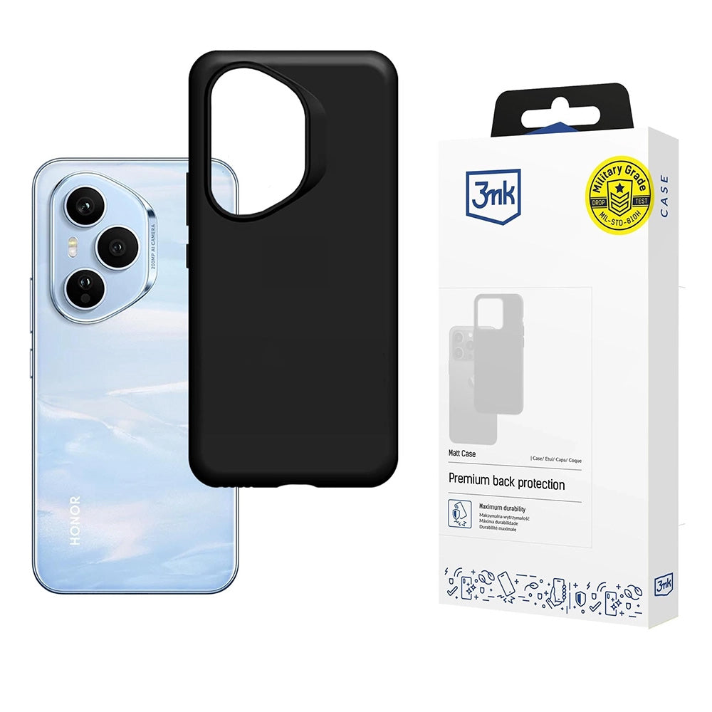 Θήκη για Honor 400 Pro, 3MK, Μαύρο Ματ