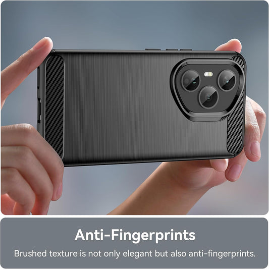 Θήκη για Honor 400 Pro, Techsuit, Carbon, Μαύρο
