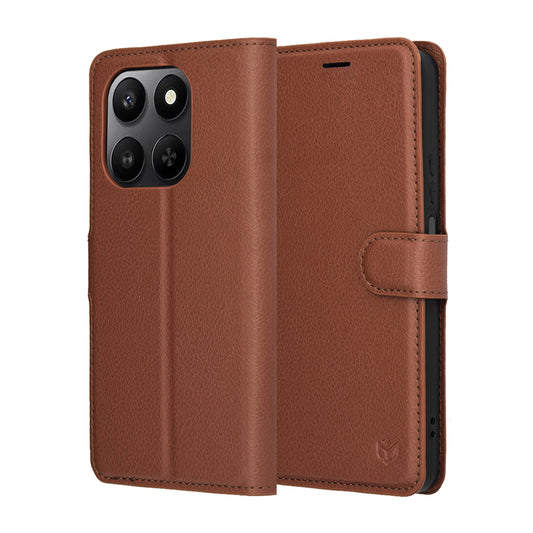 Θήκη για Honor 400 Smart 4G / X7d 4G / 400 Smart 5G, Techsuit, Leather Folio, Καφέ