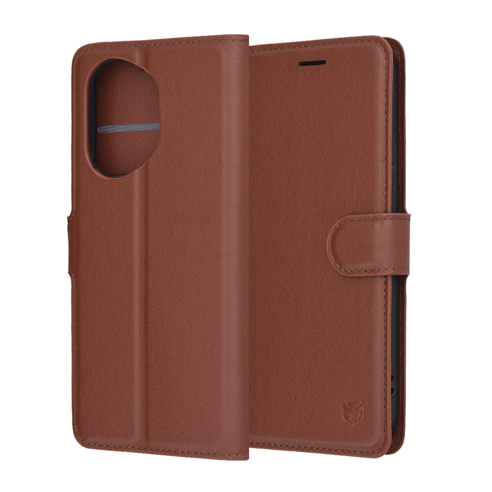 Θήκη για Honor 400, Techsuit, Leather Folio, Καφέ