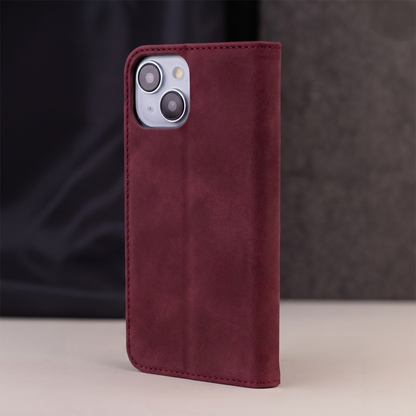 Case for Honor 600 Lite, OEM, Smart Suede, Burgundy