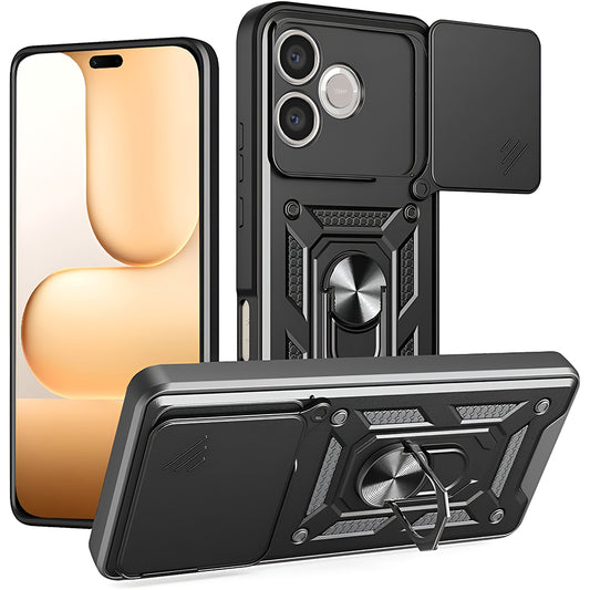 Θήκη για Honor 600 Lite, Techsuit, CamShield, Μαύρη