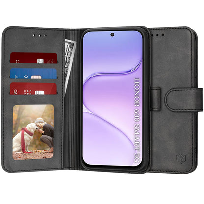 Θήκη για Honor 600 Smart, Techsuit, Diary Book, Μαύρη
