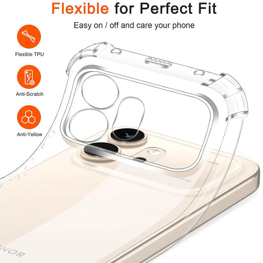 Θήκη για Honor 600, Techsuit, Shockproof Clear, Διαφανής