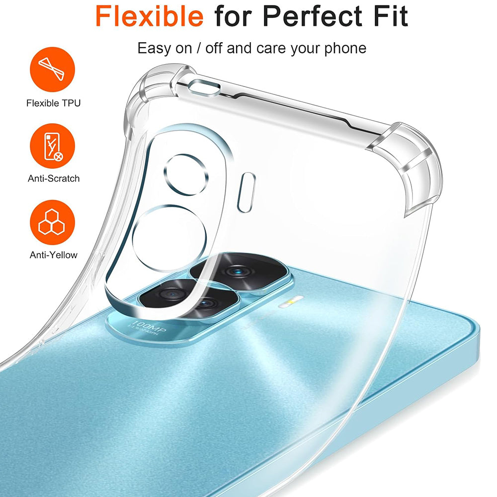 Θήκη για Honor 90 Lite, Techsuit, Shockproof Clear, Διαφανής