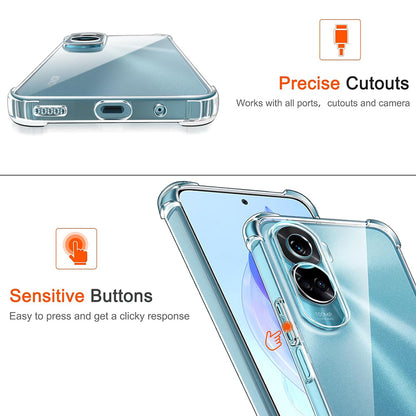 Θήκη για Honor 90 Lite, Techsuit, Shockproof Clear, Διαφανής