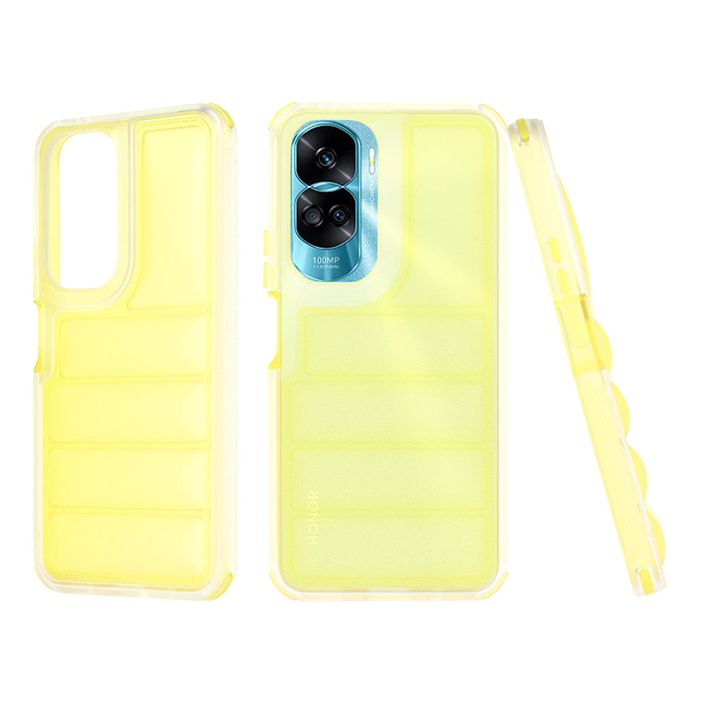 Θήκη για Honor 90 Lite, Techsuit, Wave Shield, Κίτρινη