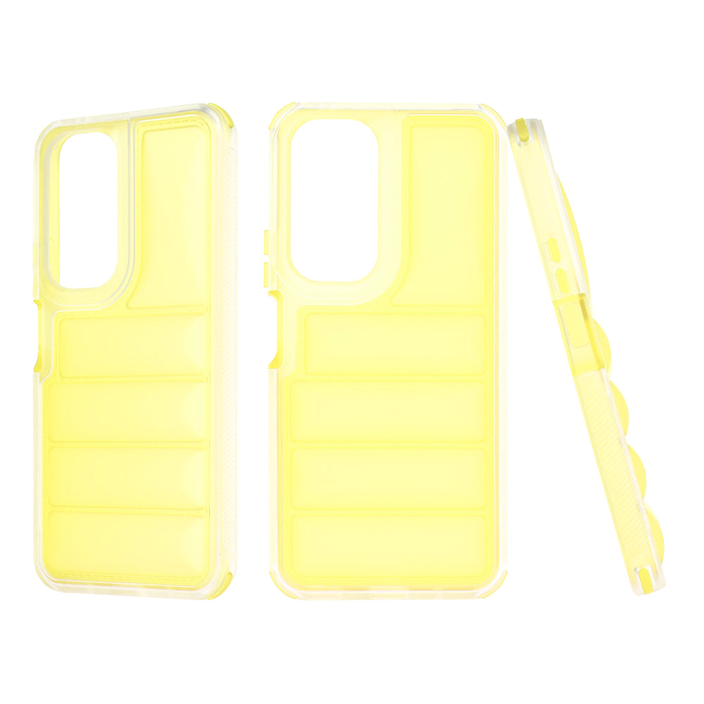 Θήκη για Honor 90 Lite, Techsuit, Wave Shield, Κίτρινη