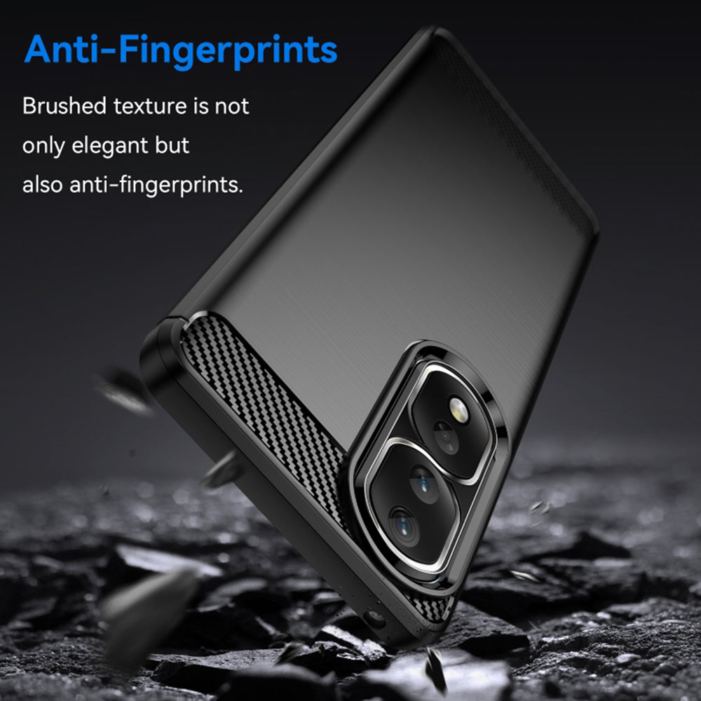 Θήκη για Honor 90 Pro / 80 Pro, Techsuit, Καρμπόν, Μαύρη