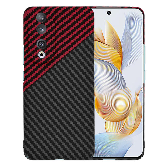 Θήκη για Honor 90, Techsuit, Carbonite FiberShell, Μαύρο Κόκκινο