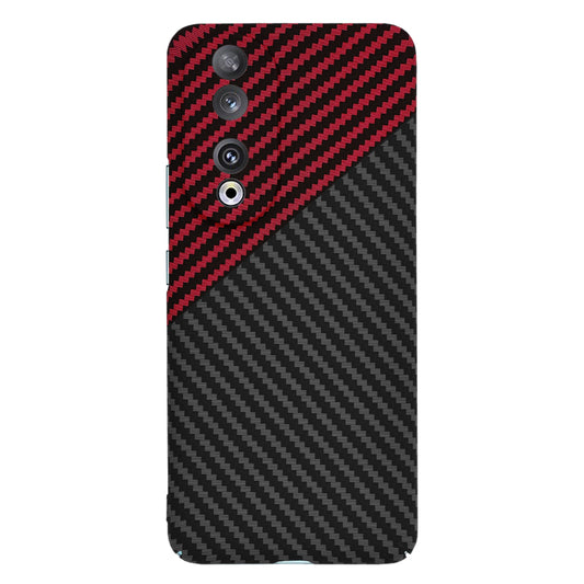 Θήκη για Honor 90, Techsuit, Carbonite FiberShell, Μαύρο Κόκκινο