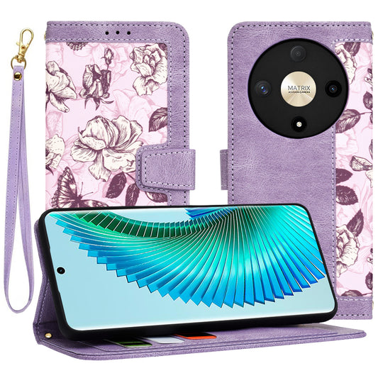 Θήκη για Honor Magic6 Lite, Techsuit, FlipCraft, Μωβ
