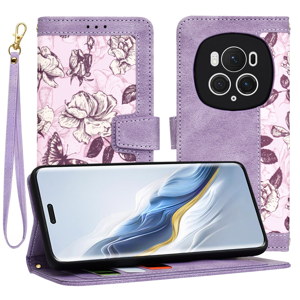 Θήκη για Honor Magic6 Pro, Techsuit, FlipCraft, Μωβ