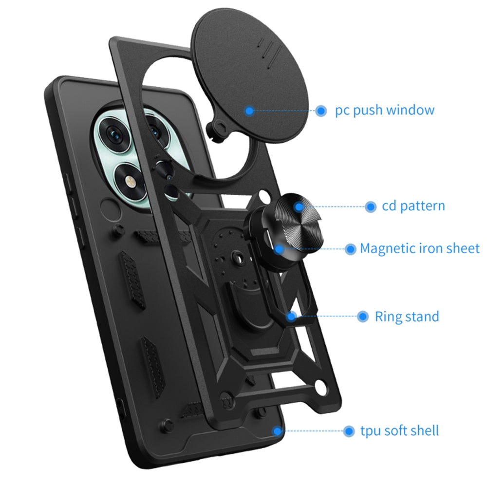 Θήκη για Honor Magic7 Pro, Techsuit, CamShield, Ροζ