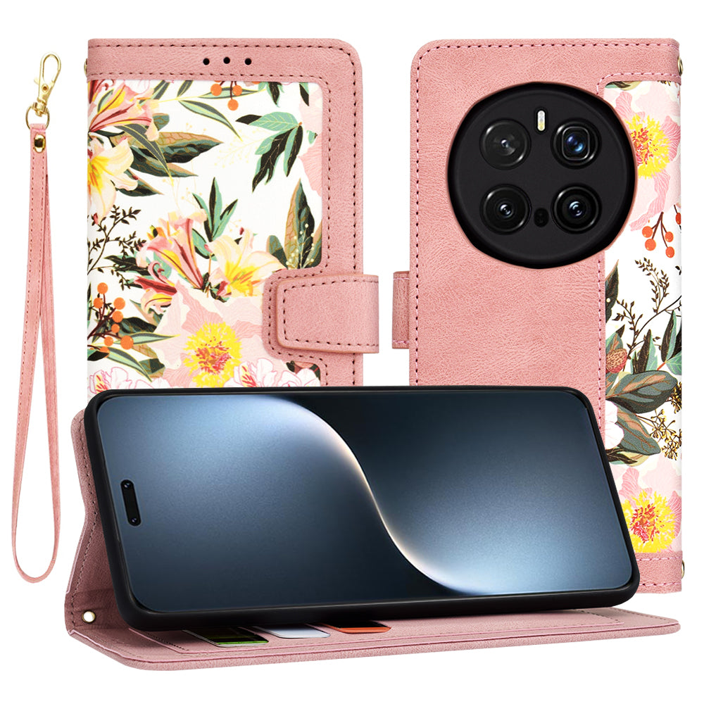 Θήκη για Honor Magic7 Pro, Techsuit, FlipCraft, Ροζ