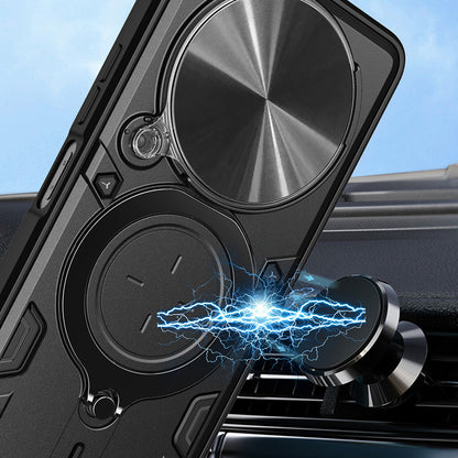 Case for Honor Magic8 Lite, Techsuit, CamGuard Pro, Red