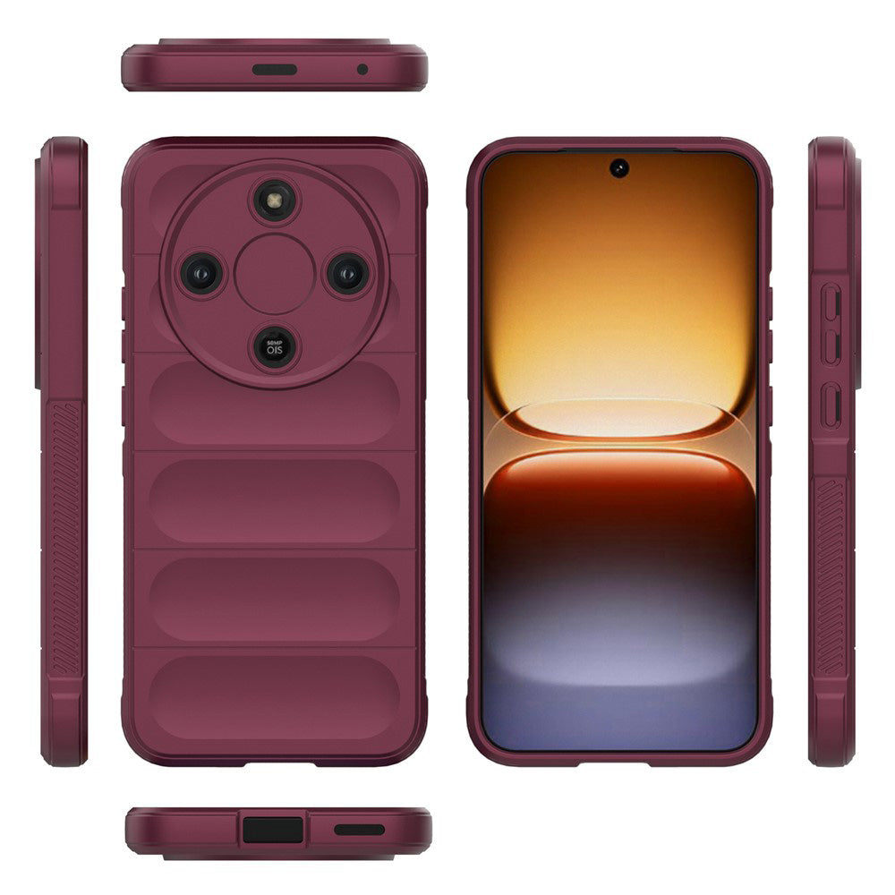 Θήκη για Honor Magic8 Lite, Techsuit, Magic Shield, Βυσσινί