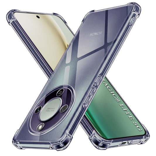 Θήκη για Honor Magic8 Lite, Techsuit, Shockproof Clear, Μαύρη