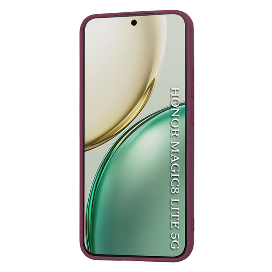 Θήκη για Honor Magic8 Lite, Techsuit, SoftFlex, Βυσσινί