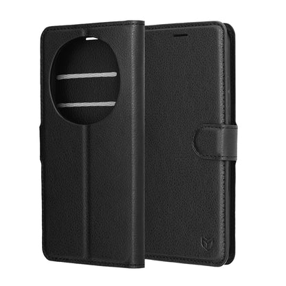 Θήκη για Honor Magic8 Pro, Techsuit, Leather Folio, Μαύρο
